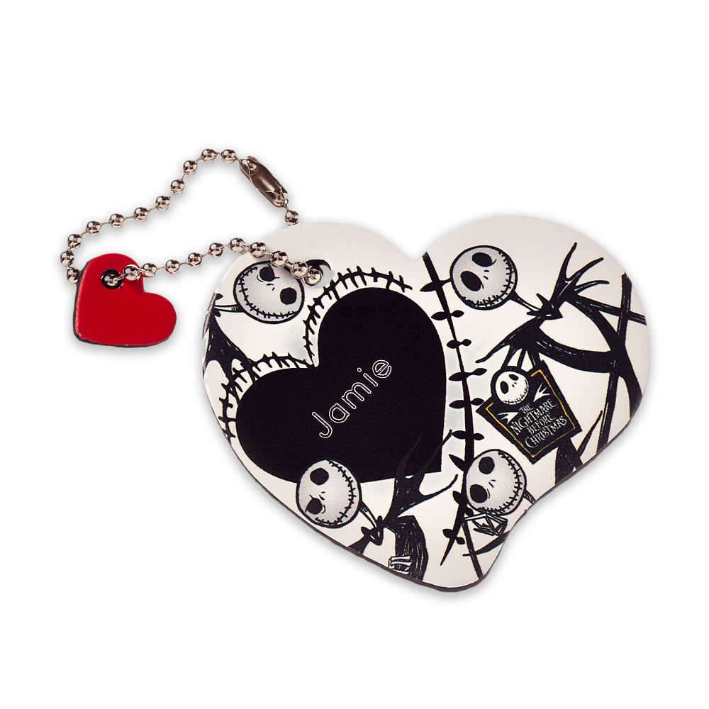 Jack Skellington Leather Luggage Tag – Personalizable