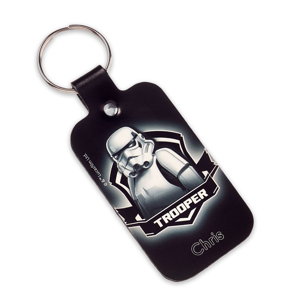 Disney Stormtrooper Leather Keychain - Star Wars - Personalizable