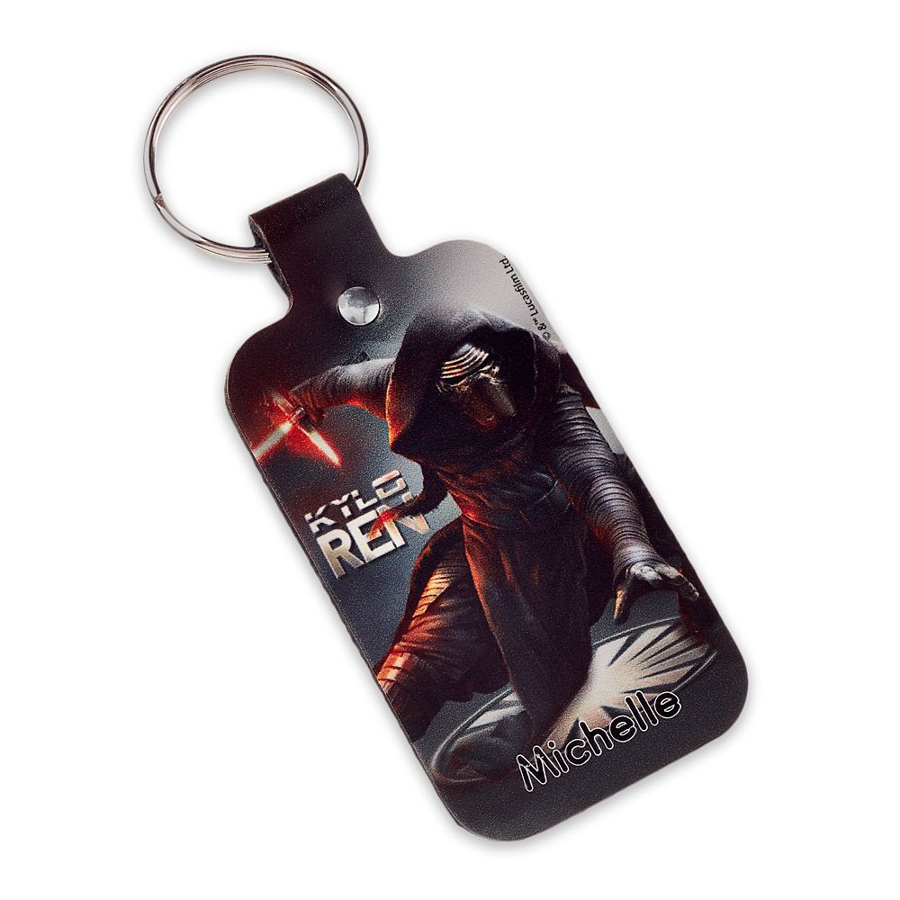 Disney Kylo Ren Leather Keychain - Star Wars - Personalizable