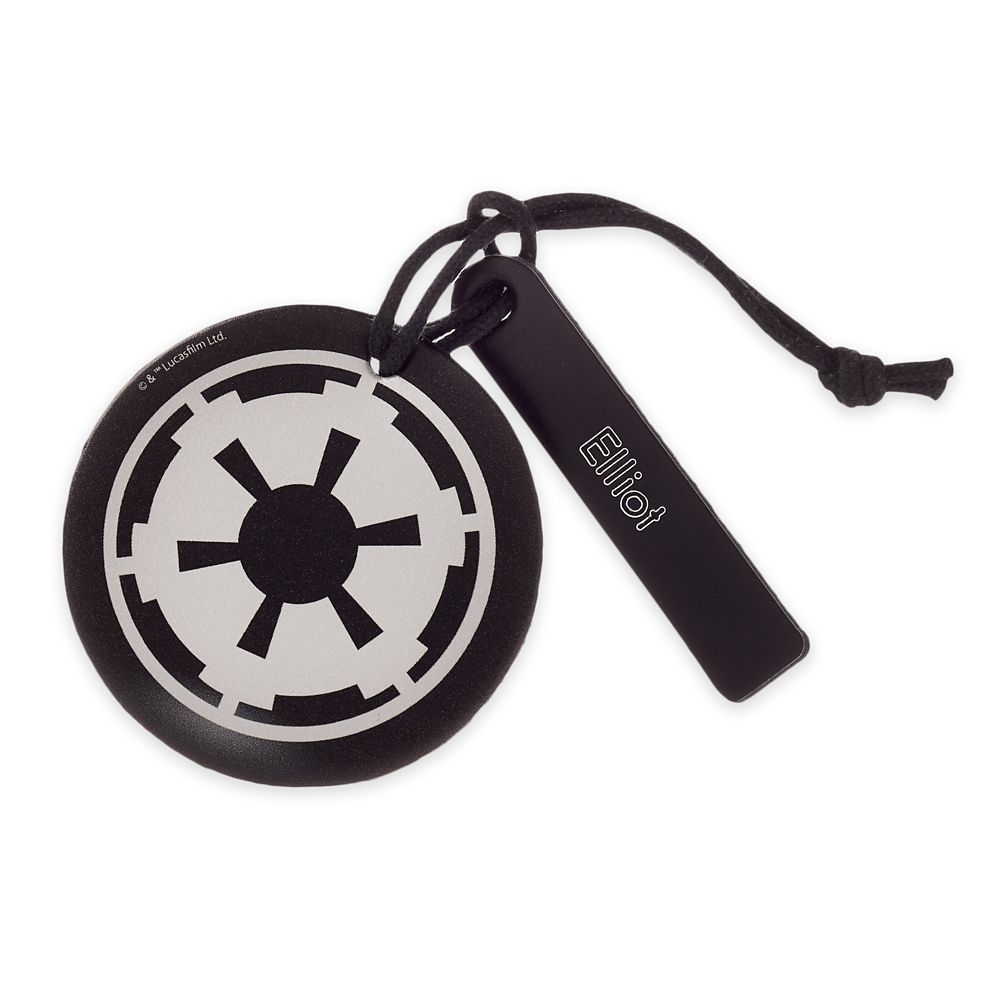 Disney Star Wars Imperial Symbol Leather Luggage Tag - Personalizable