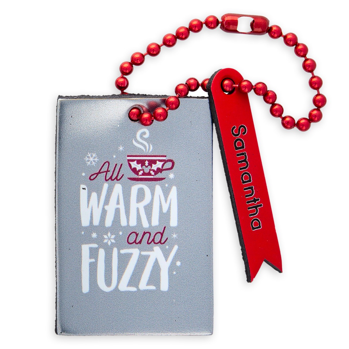Mickey Mouse ''All Warm and Fuzzy'' Leather Luggage Tag – Personalizable