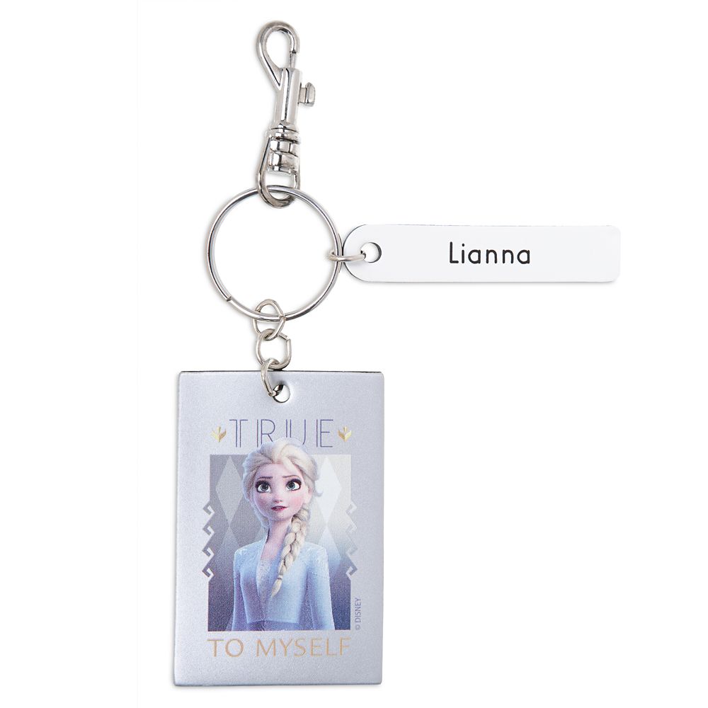 Elsa Keychain by Leather Treaty – Frozen 2 – Personalized