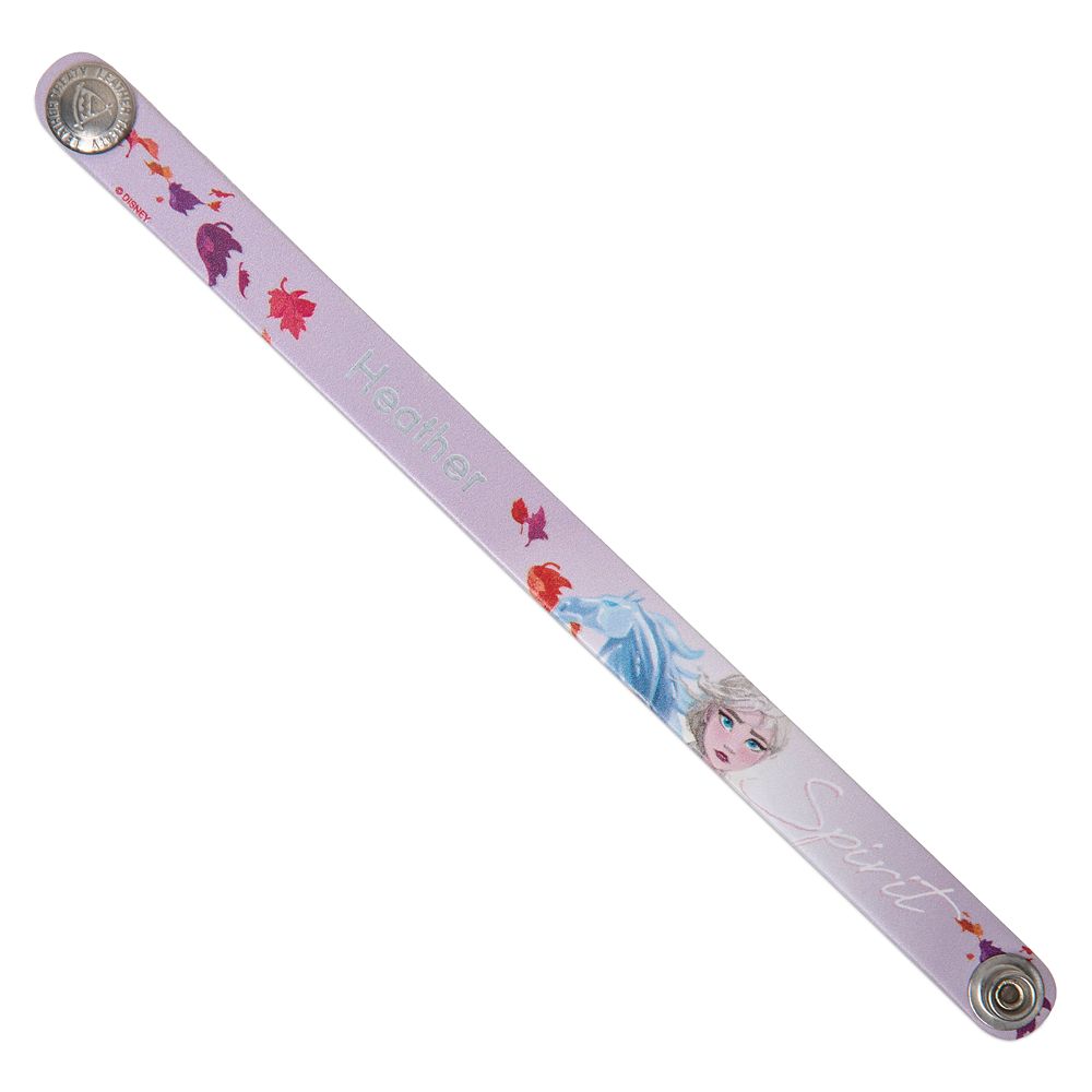 Elsa Wristband by Leather Treaty &ndash; Frozen 2 &ndash; Personalized