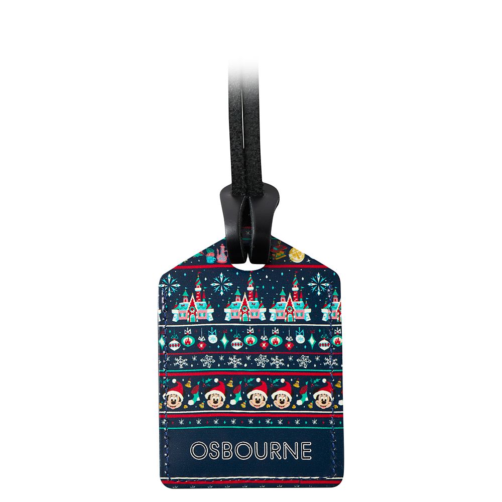 Mickey Mouse and Friends Holiday Bag Tag by Leather Treaty – Personalized