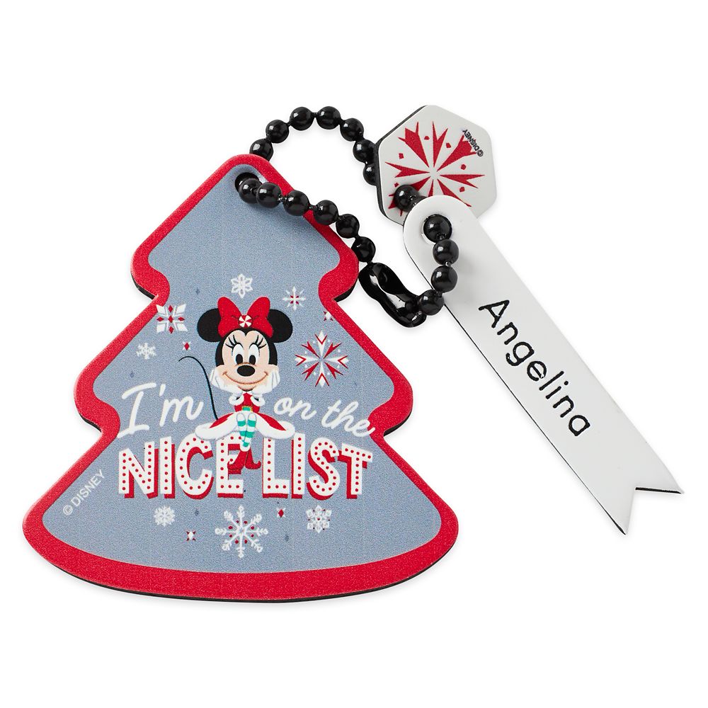 Minnie Mouse Tree Bag Tag by Leather Treaty  Personalized Official shopDisney