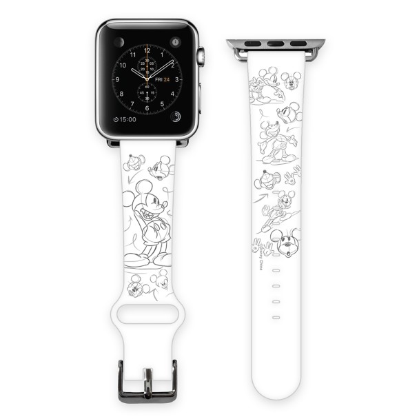 Mickey Mouse Sketch Art Smart Watch Band