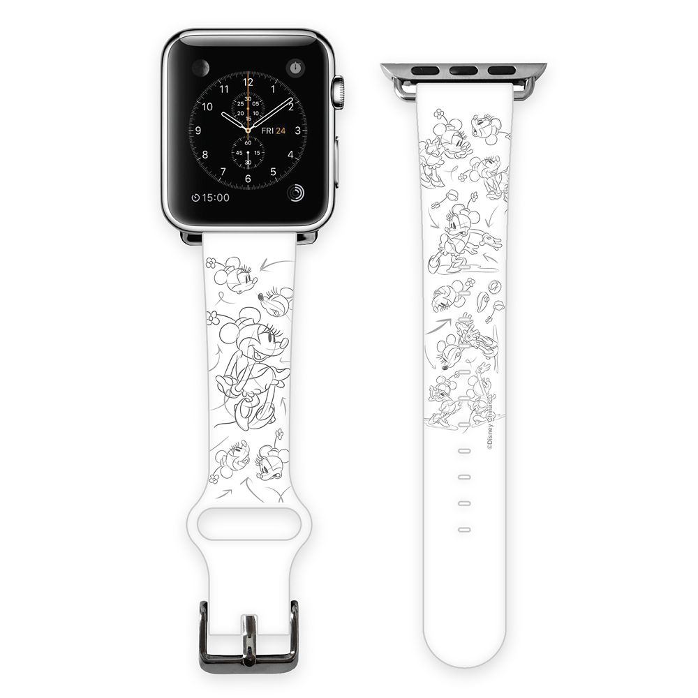 Minnie Mouse Sketch Art Smart Watch Band