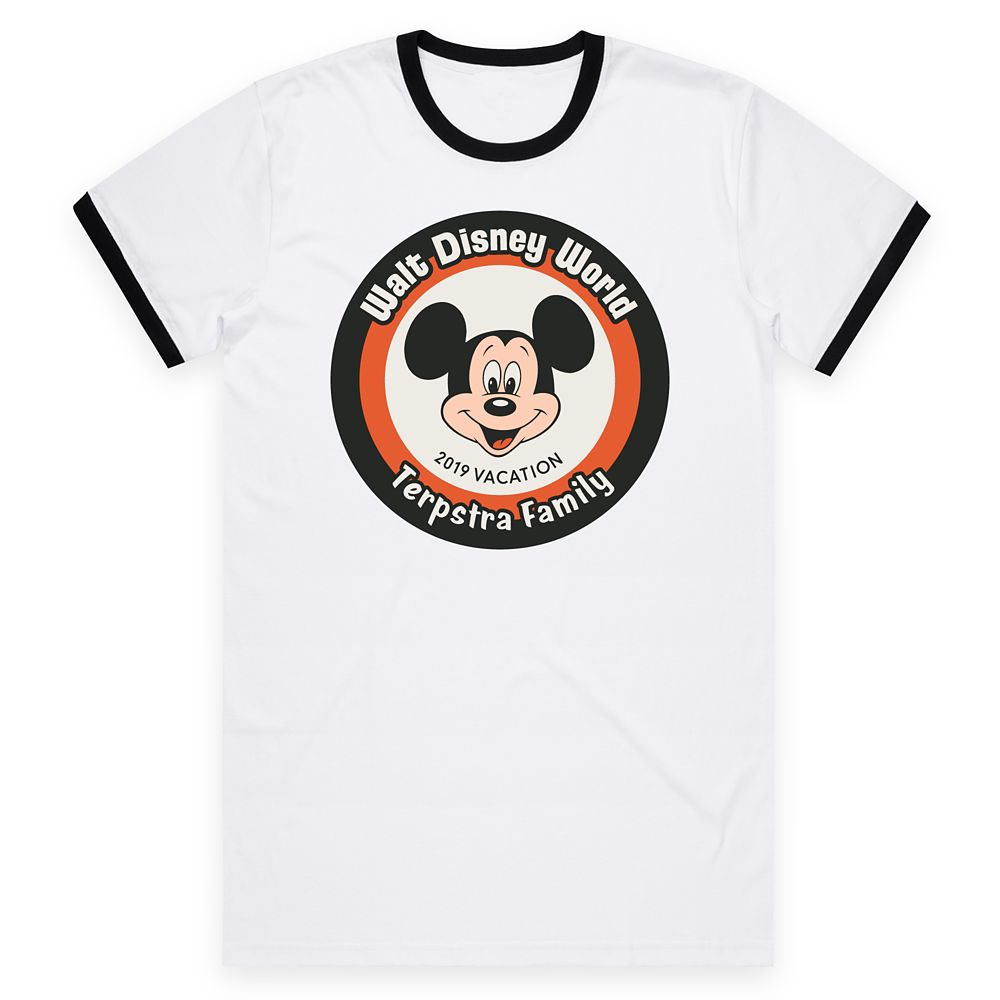 Adults' Walt Disney World Mickey Mouse 2019 Vacation Ringer T-Shirt – Customized