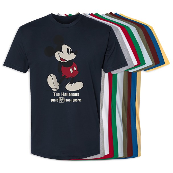 Adults' Walt Disney World Standing Mickey Mouse T-Shirt – Customized