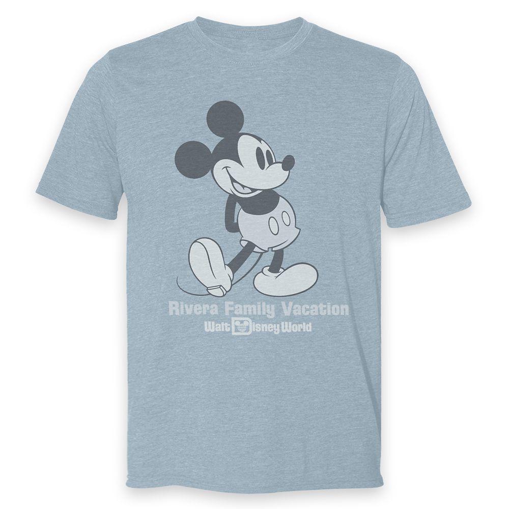 Adults' Walt Disney World Mickey Mouse Family Vacation Heathered T-Shirt – Customized