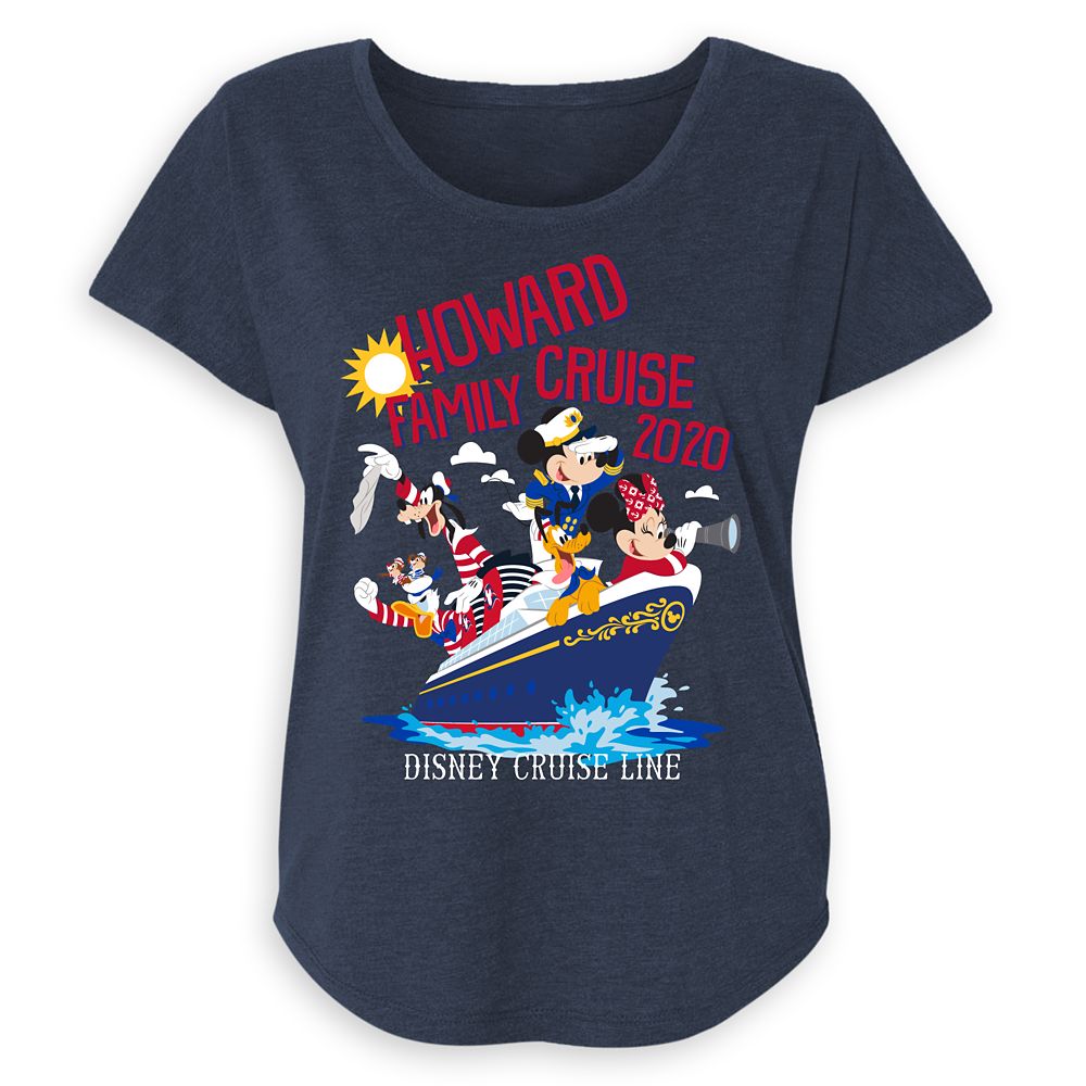 Women's Disney Cruise Line Mickey Mouse and Friends Family Cruise 2020 T-Shirt – Customized