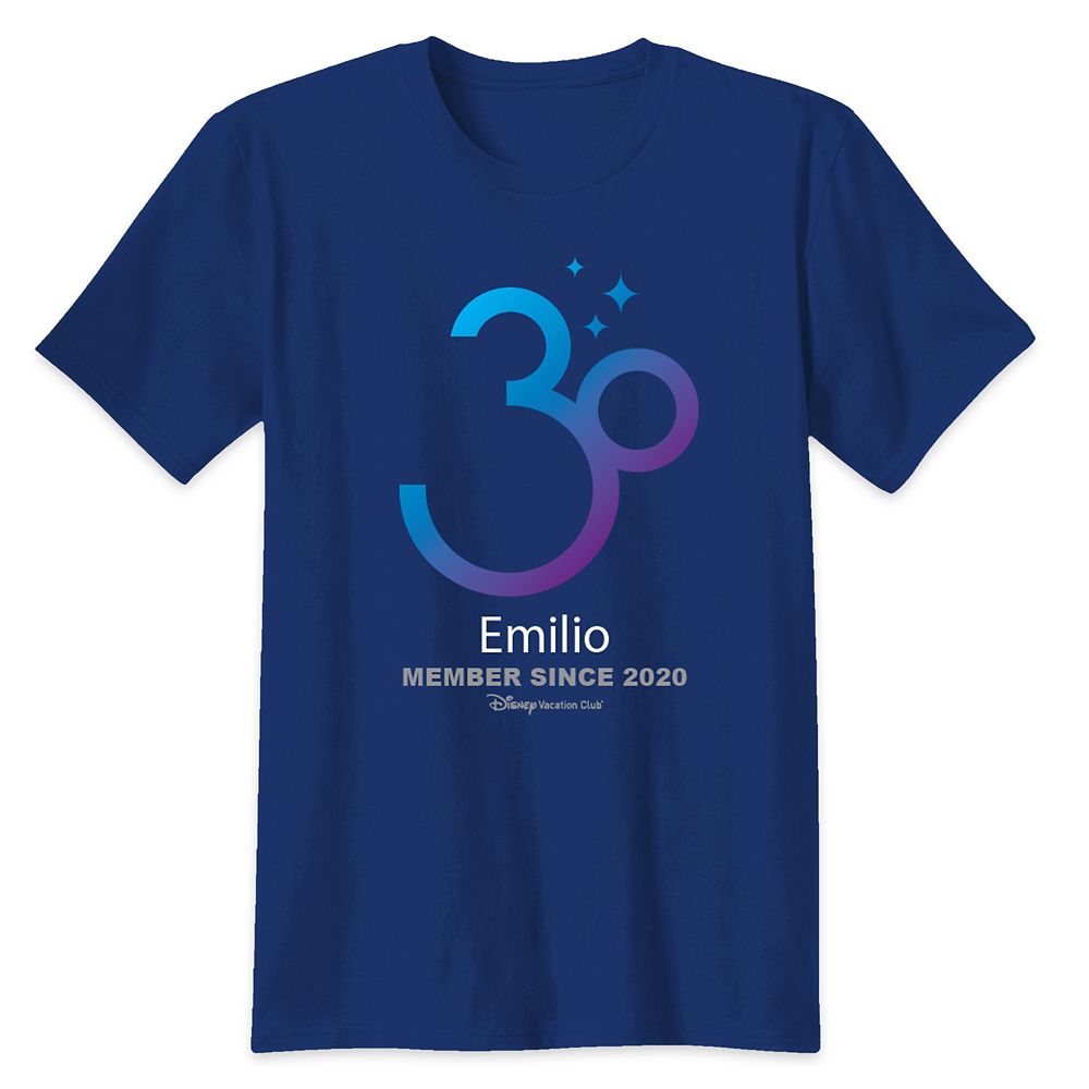 Disney Vacation Club 30th Anniversary Individual T-Shirt for Adults – Customized
