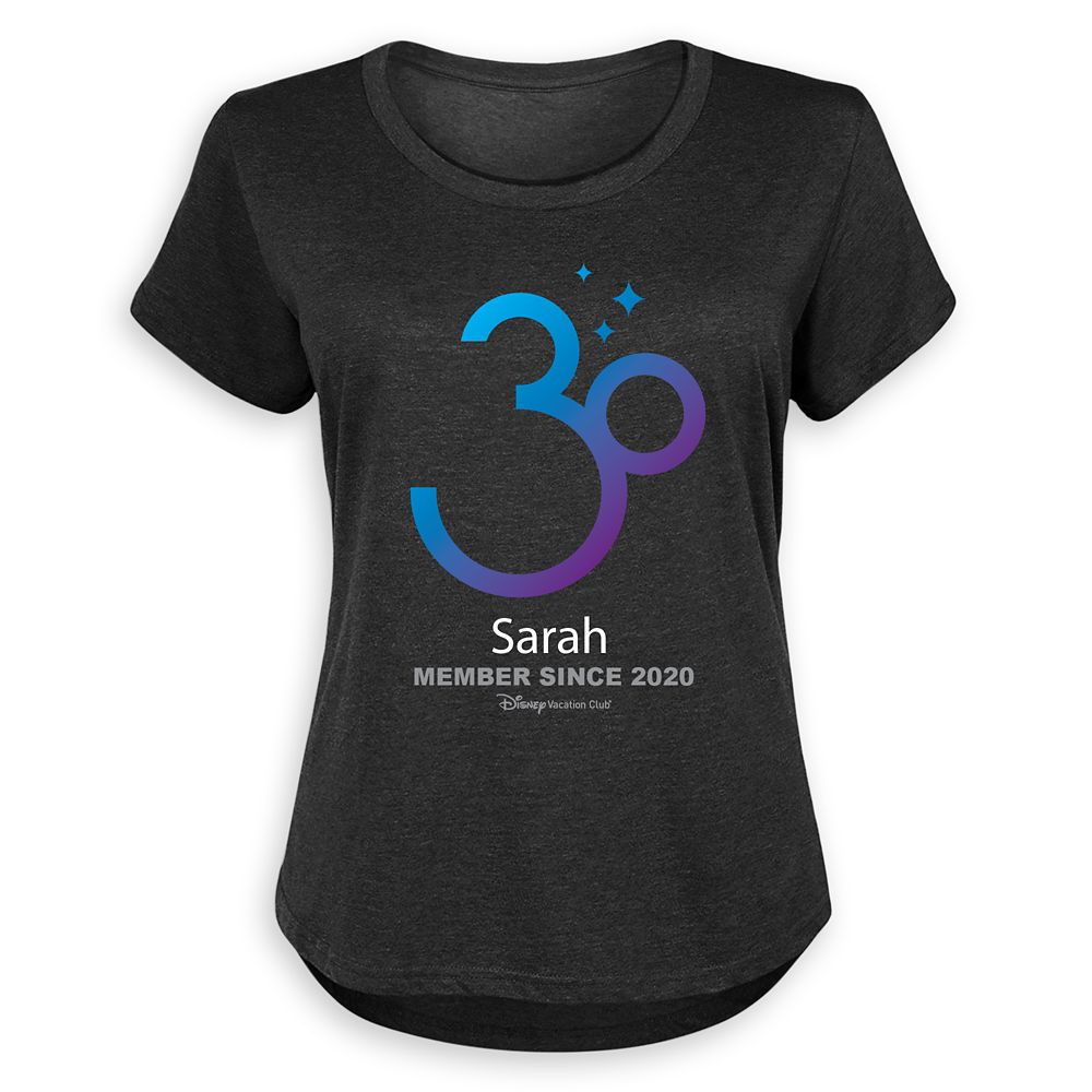 Disney Vacation Club 30th Anniversary Individual T-Shirt for Women – Customized