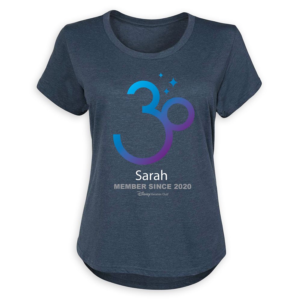 Disney Vacation Club 30th Anniversary Individual T-Shirt for Women – Customized