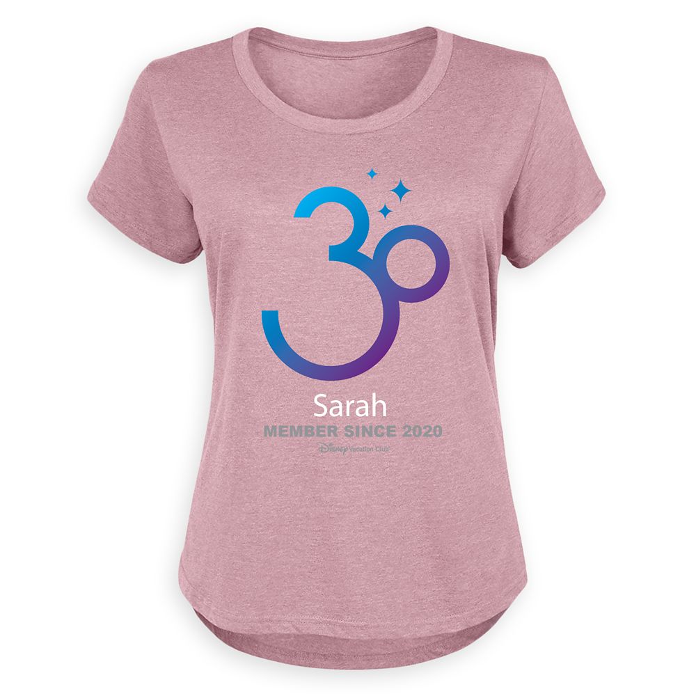 Disney Vacation Club 30th Anniversary Individual T-Shirt for Women – Customized