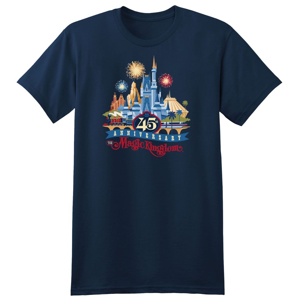 The Magic Kingdom 45th Anniversary Tee for Men - Walt Disney World - Limited Release