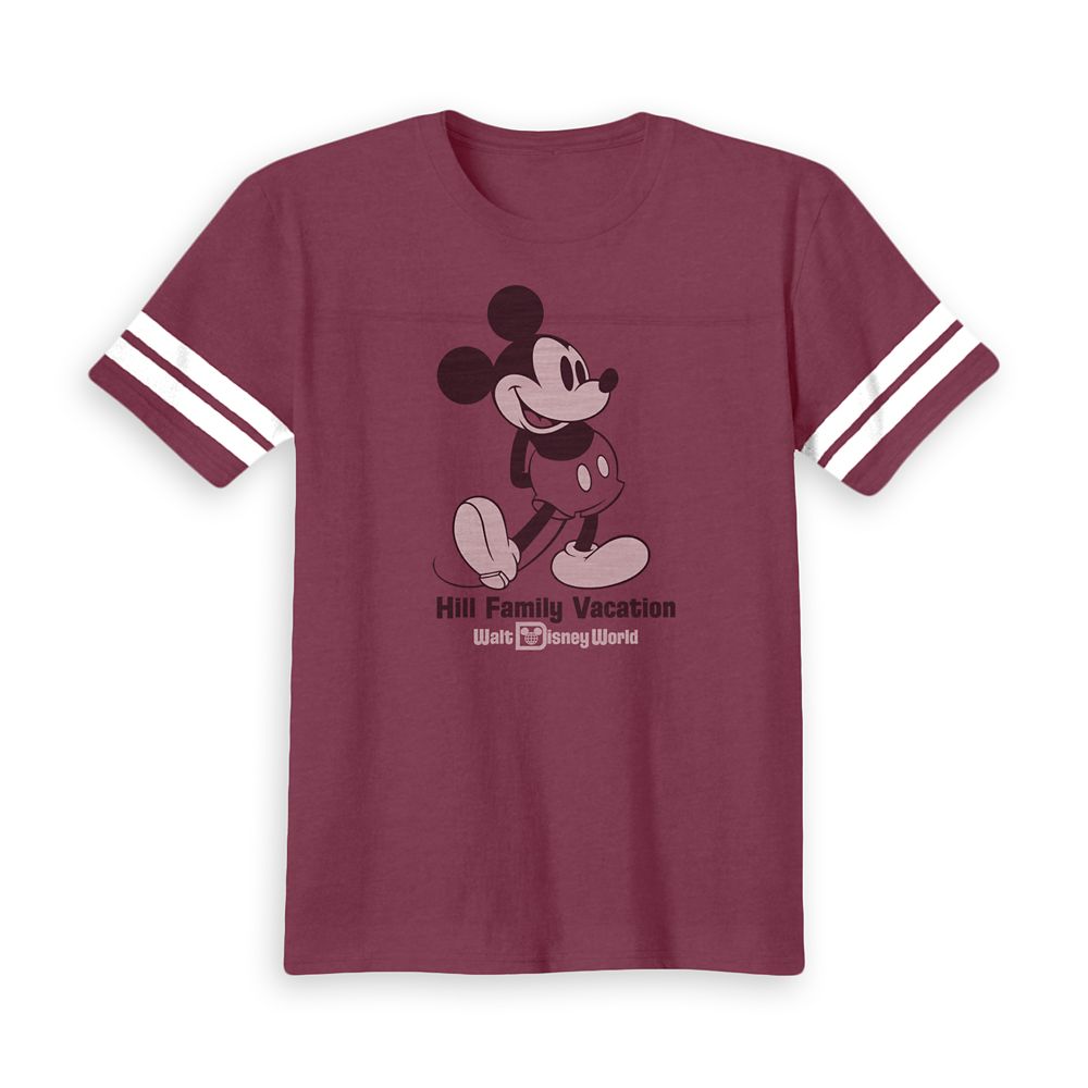 Kids' Mickey Mouse Family Vacation Heathered Football T-Shirt  Walt Disney World  Customized