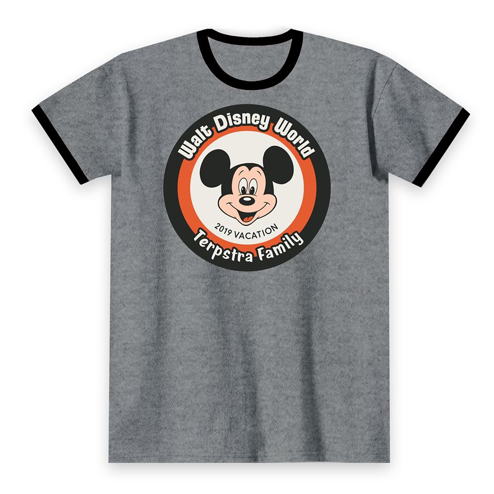 Kids' Walt Disney World Mickey Mouse 2019 Vacation Ringer T-Shirt – Customized