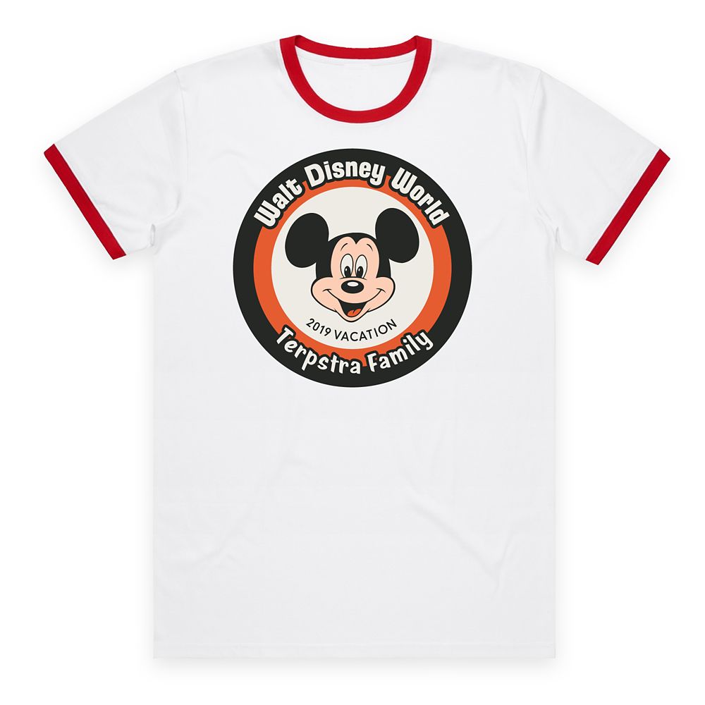 Kids' Walt Disney World Mickey Mouse 2019 Vacation Ringer T-Shirt – Customized