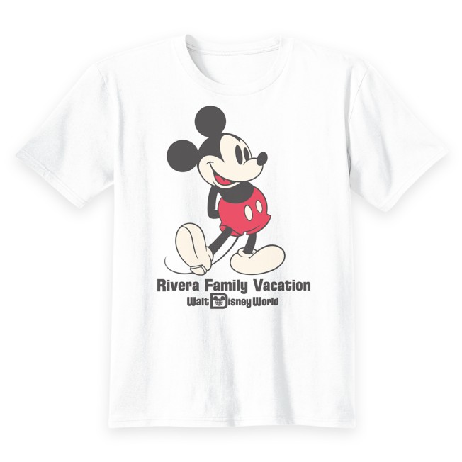 Mickey Mouse style Personalised  Kids/Child's White T Shirt *Name colour choice* 