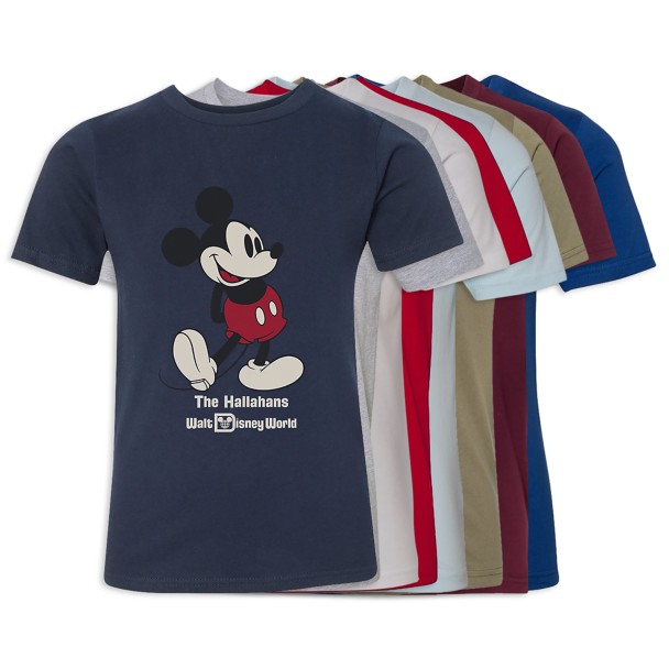 Kids' Walt Disney World Mickey Mouse Family Vacation T-Shirt Customized