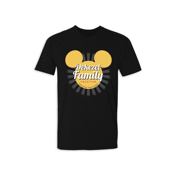 Kids' Walt Disney World Mickey Mouse Sunburst Family Vacation T-Shirt – Customized