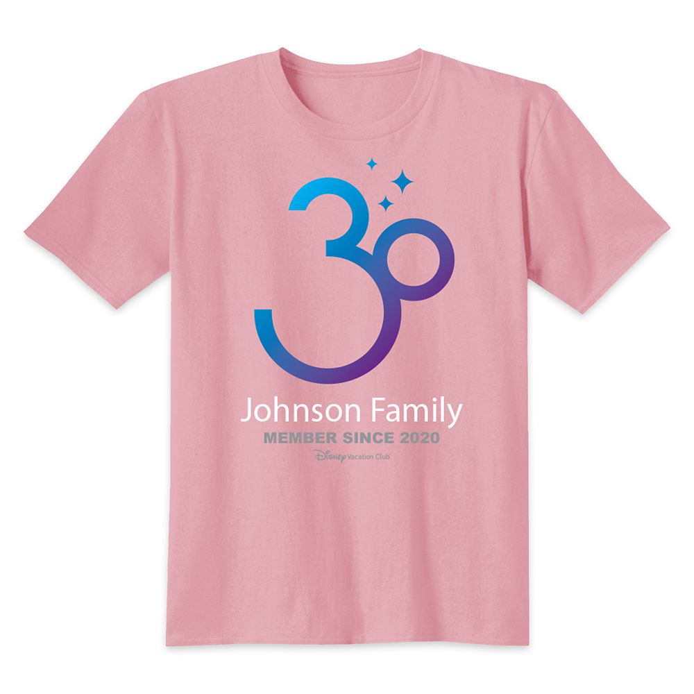 Disney Vacation Club 30th Anniversary Family T-Shirt for Kids – Customized