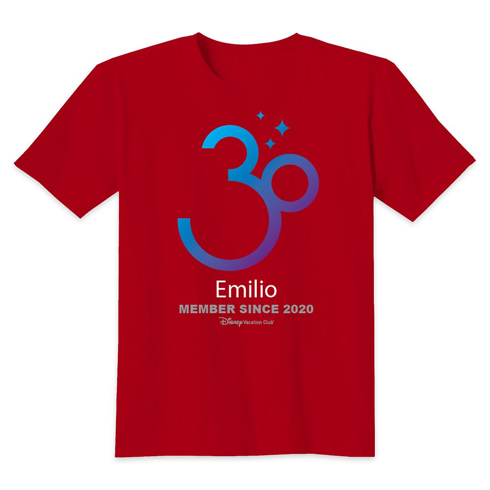 Disney Vacation Club 30th Anniversary Individual T-Shirt for Kids – Customized