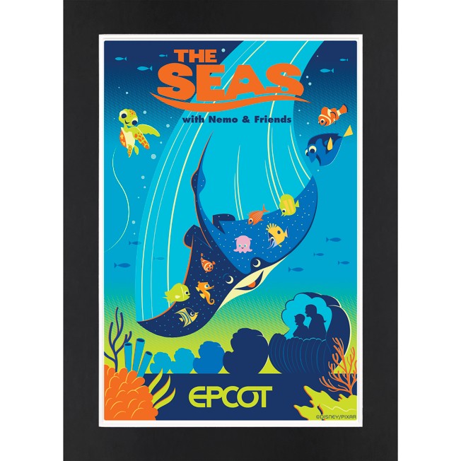 EPCOT The Seas with Nemo & Friends Matted Print