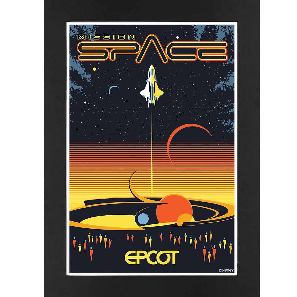 Disney EPCOT Mission: SPACE Matted Print
