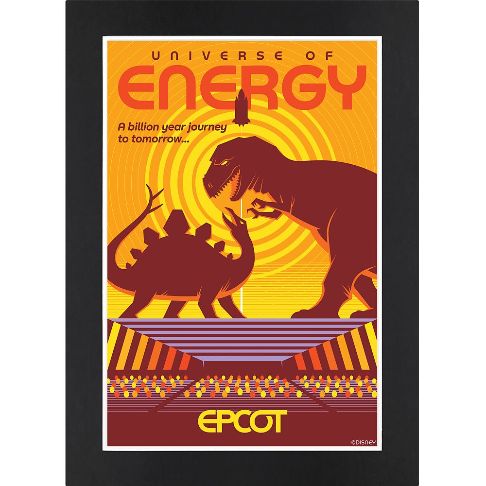 Disney EPCOT Universe of Energy Matted Print