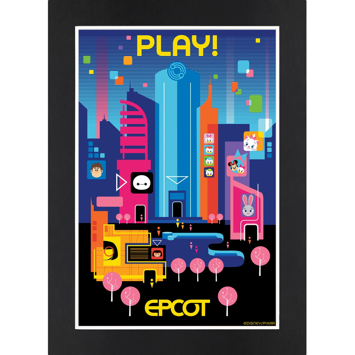 EPCOT Play! Matted Print