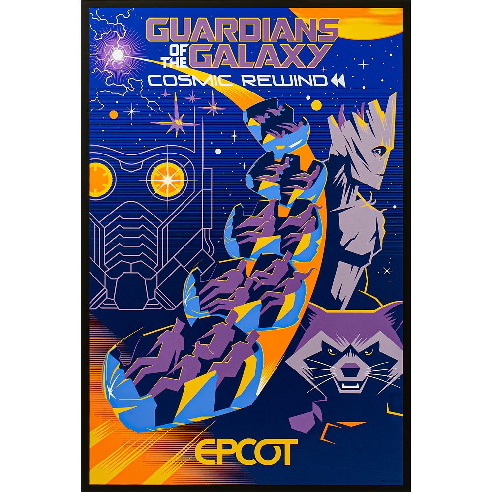 EPCOT Guardians of the Galaxy Cosmic Rewind Poster – Limited Release