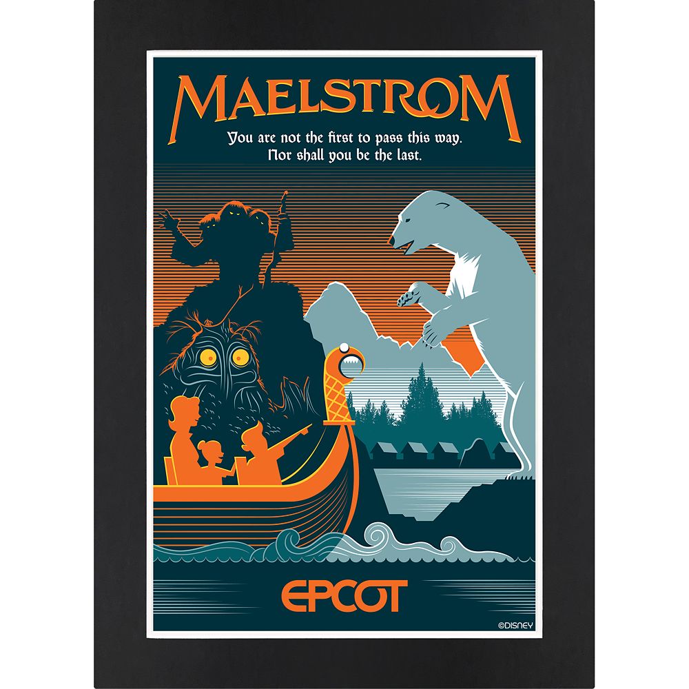 Disney EPCOT Maelstrom Matted Print