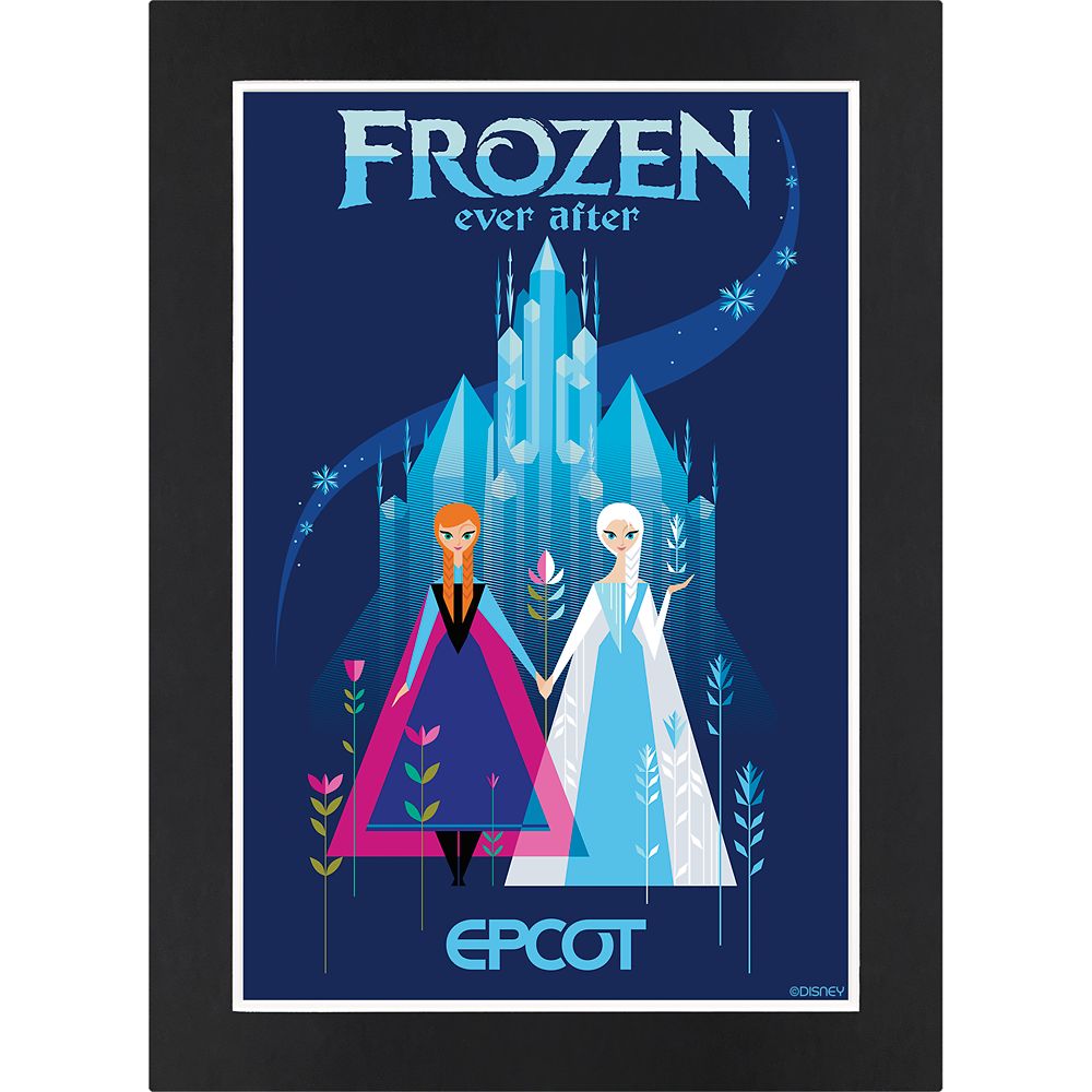 EPCOT Frozen Ever After Matted Print