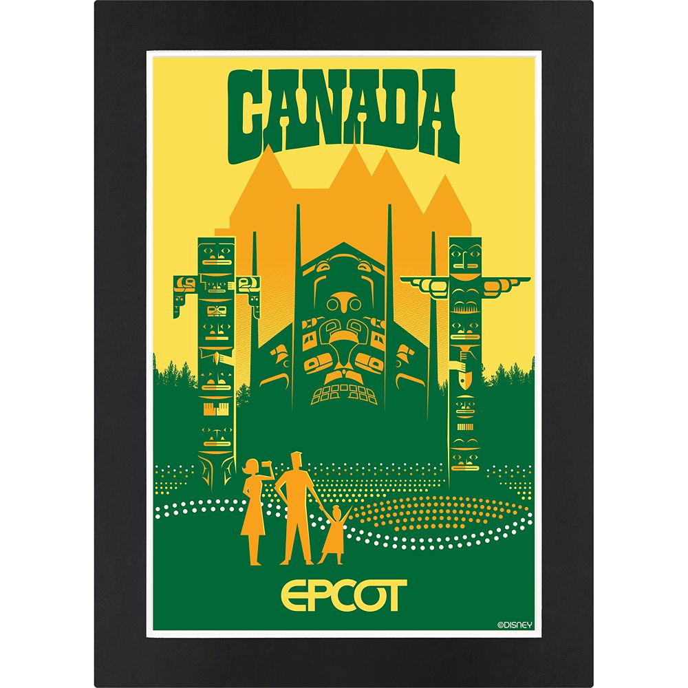 Disney EPCOT Canada Pavilion Matted Print