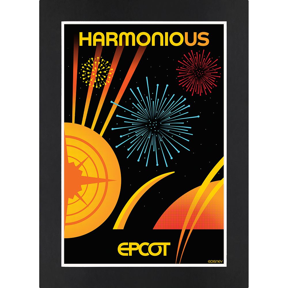 EPCOT Harmonious Matted Print Official shopDisney