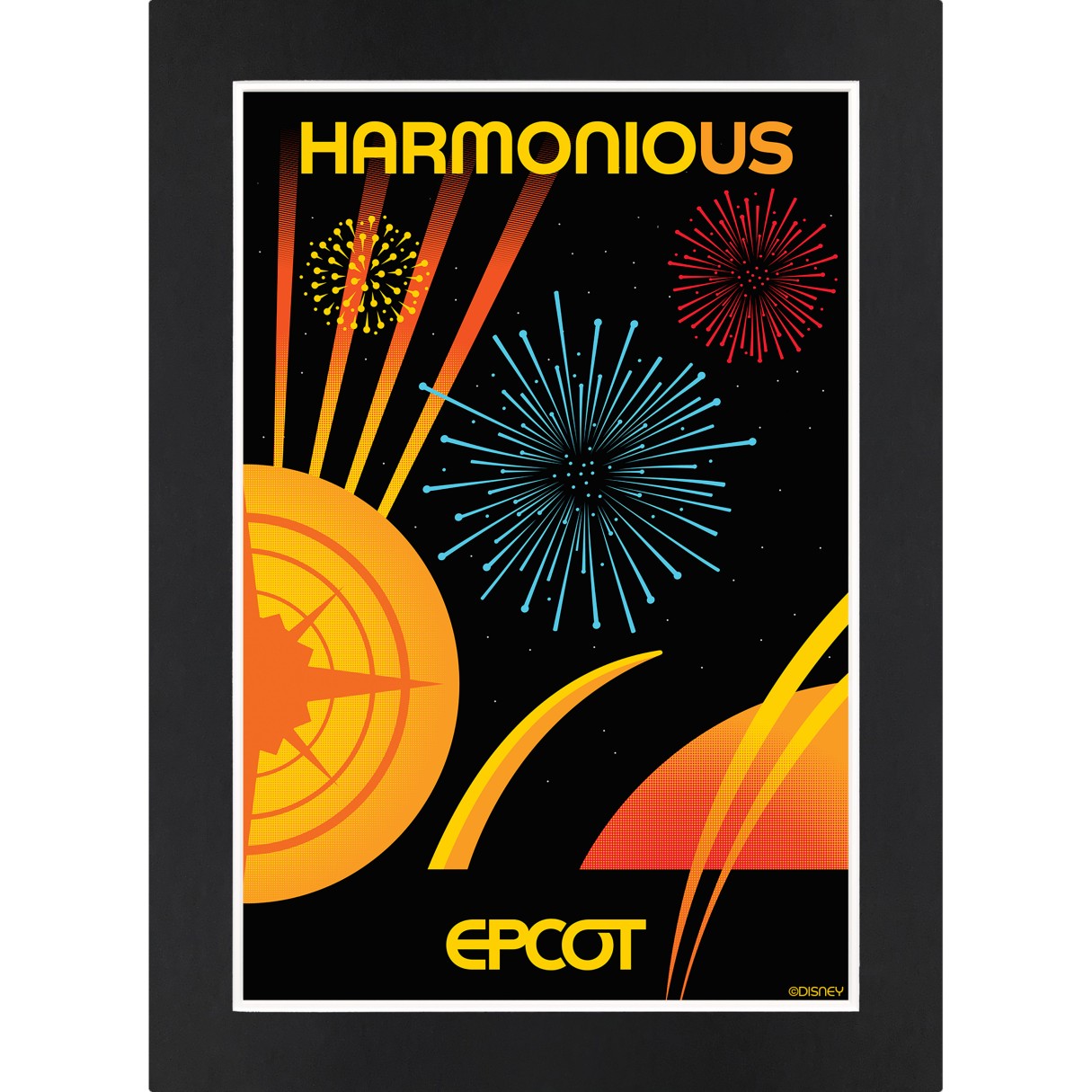 EPCOT Harmonious Matted Print