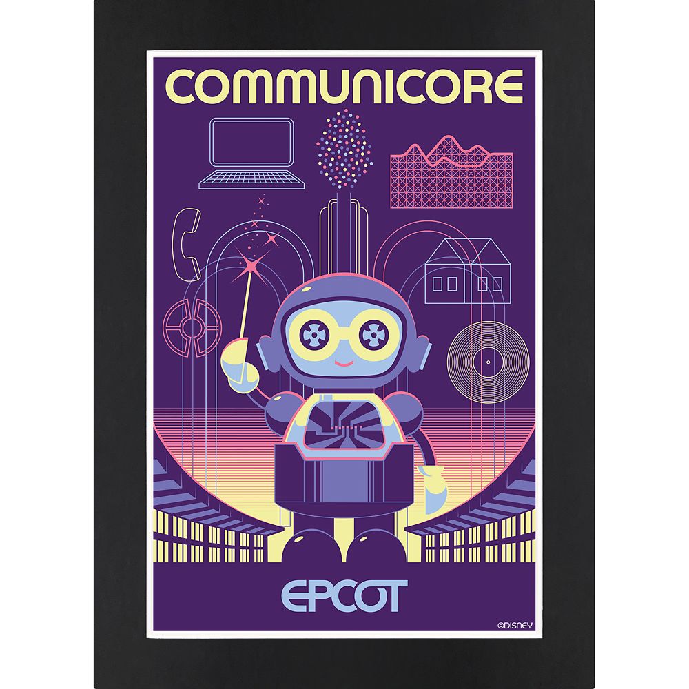 EPCOT CommuniCore Matted Print Official shopDisney