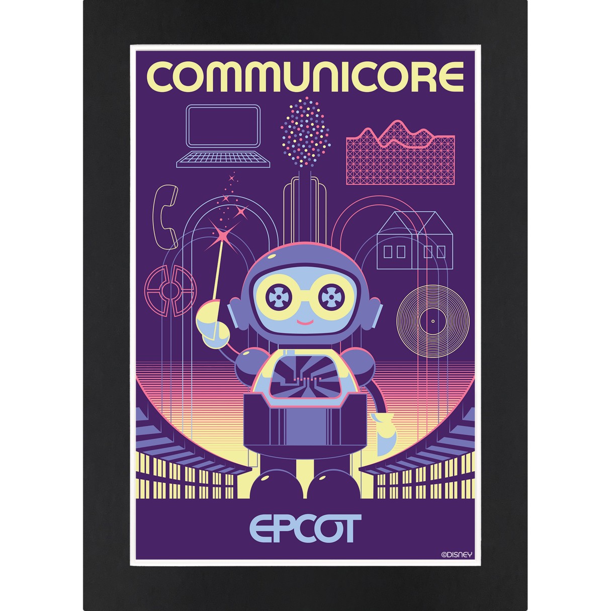 EPCOT CommuniCore Matted Print