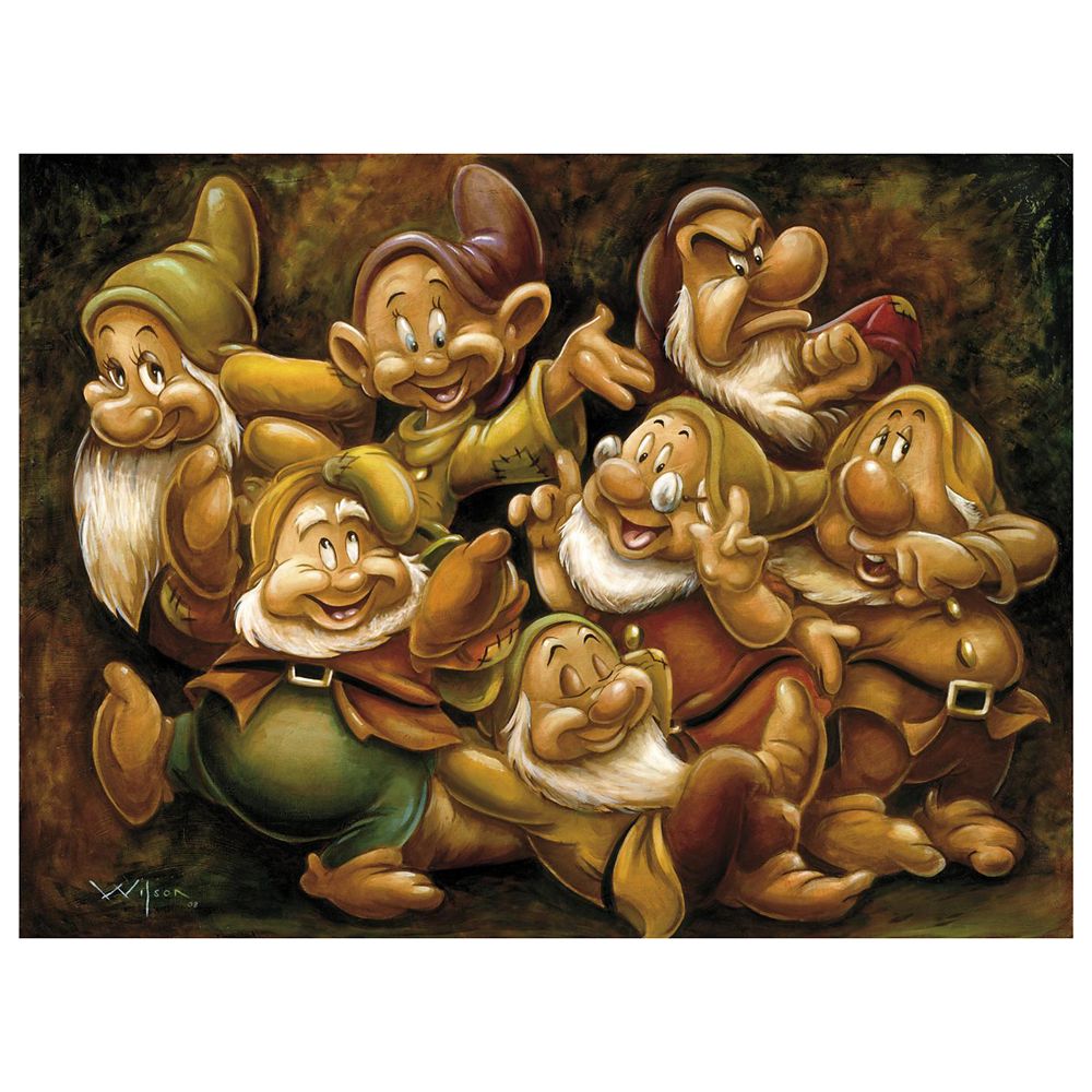 Seven Dwarfs Giclée by Darren Wilson Official shopDisney