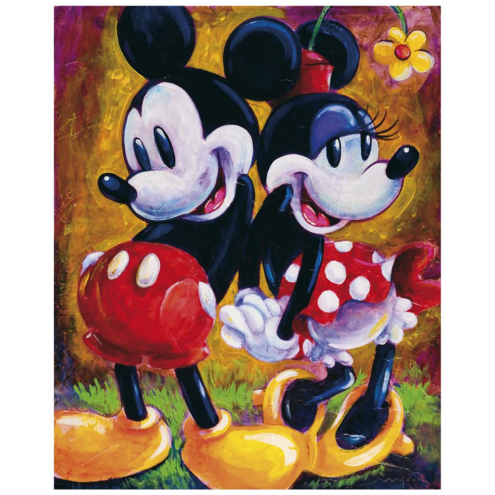 Mickey Mouse and Minnie "Two Hearts" Gicl&eacute;e by Darren Wilson