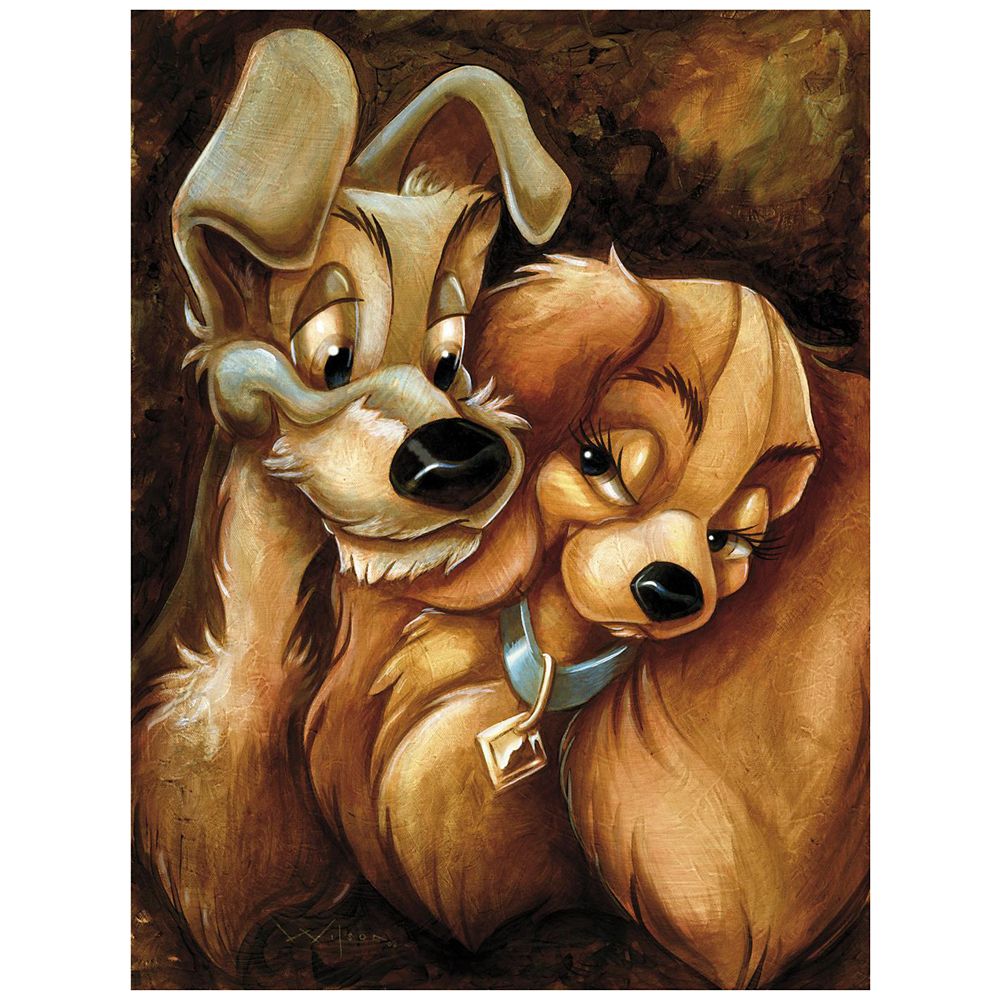 ''Lady and the Tramp'' Giclée by Darren Wilson Official shopDisney