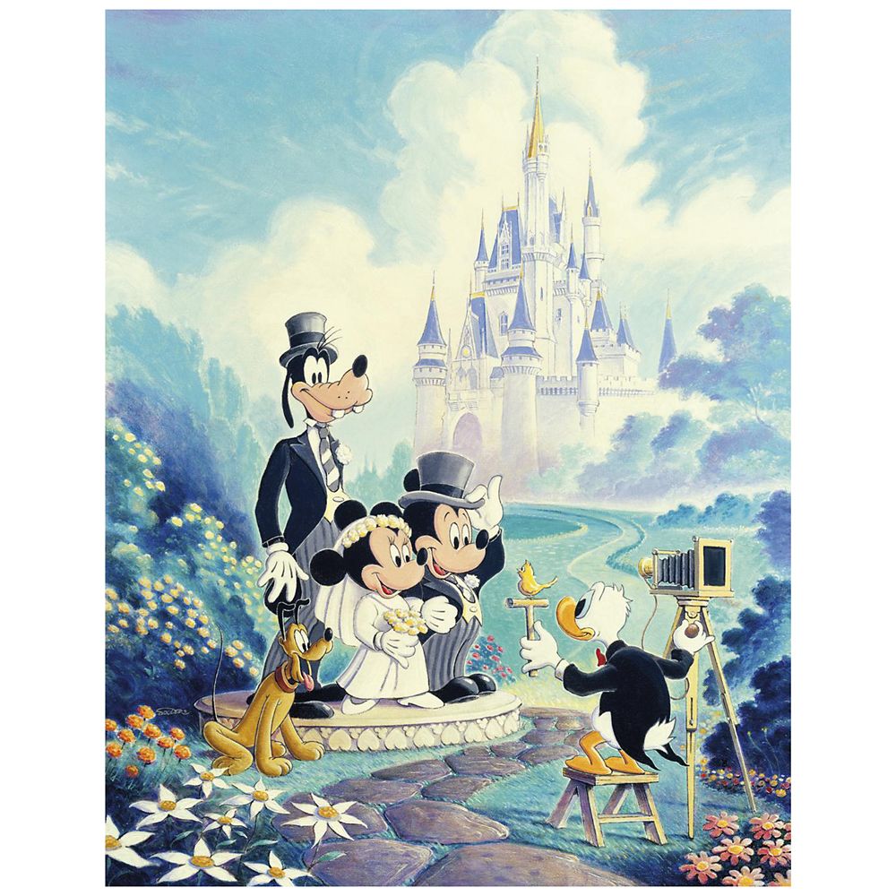 Mickey And Minnie Wedding Gicl Eacute E By Randy Souders