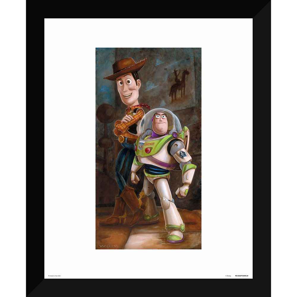 Toy Story ''Buzz & Woody'' Giclée by Darren Wilson Official shopDisney