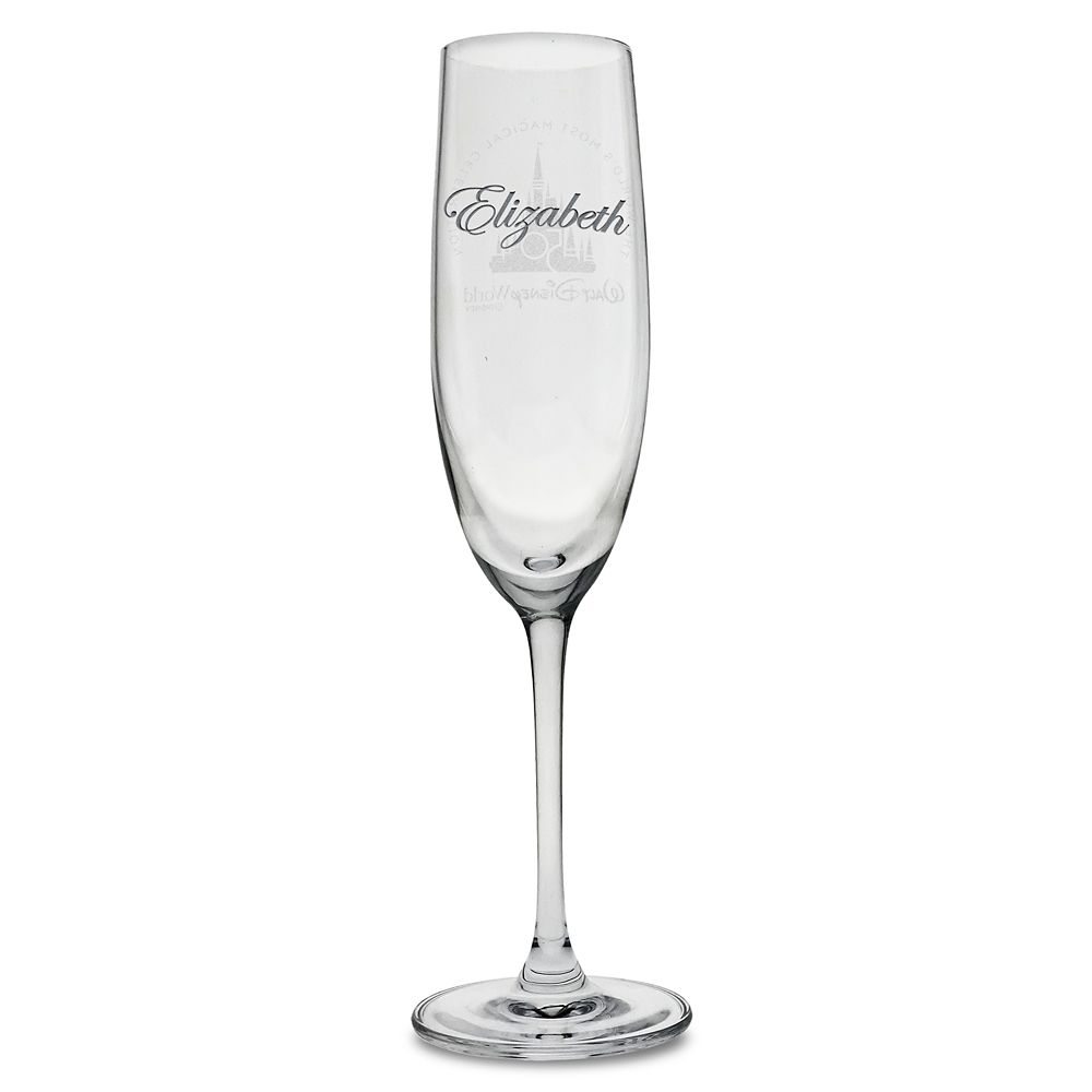 Walt Disney World 50th Anniversary Flute Glass – Personalized