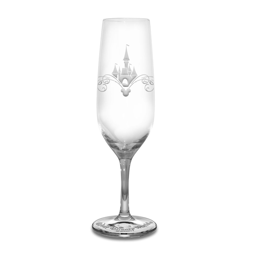 Walt Disney World Castle Glass Flute by Arribas - Personalizable |  shopDisney