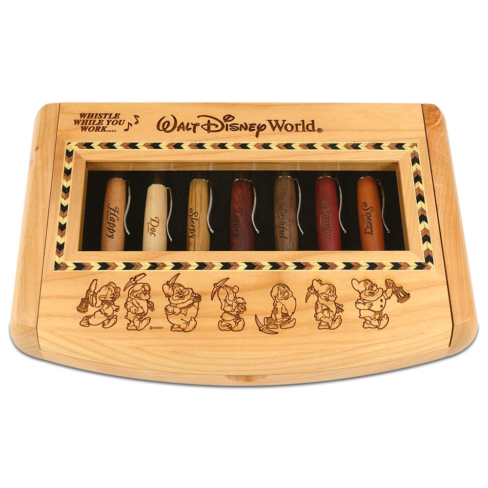 Disney Seven Dwarfs Pen Set by Arribas - Personalizable