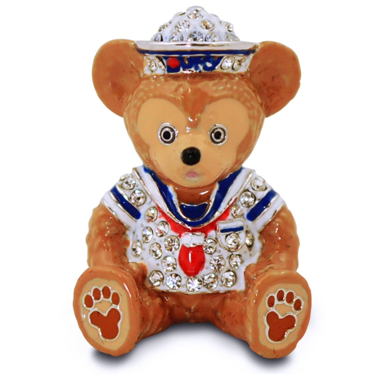 Duffy the Disney Bear Figurine by Arribas – Jeweled Mini