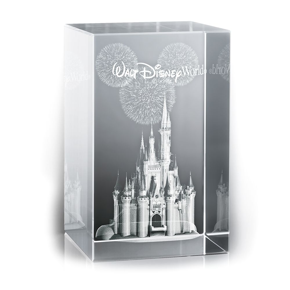 Walt Disney World Cinderella Castle Cylinder Glass by Arribas – Personalize